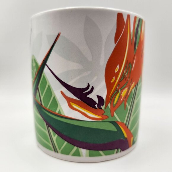 Vintage Island Heritage Bird Of Paradise II Ceramic Coffee Mug 12oz - Picture 2 of 8